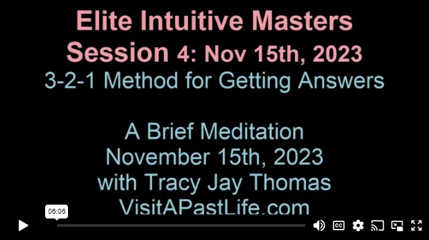 Main Session 4: A Brief Meditation: November 15 2023 | 6 Minutes