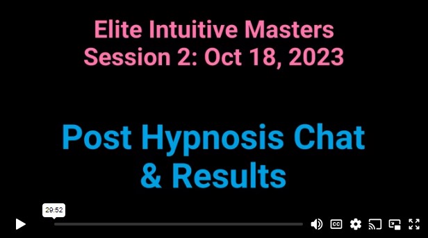 Session 2 Results & Discussion: Group Past Life Regression - 1: October 18 2023 | 30 Minutes