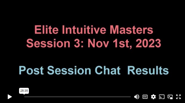 Session 3 Results & Discussion: Group Past Life Regression - 2: November 1 2023 | 25 Minutes